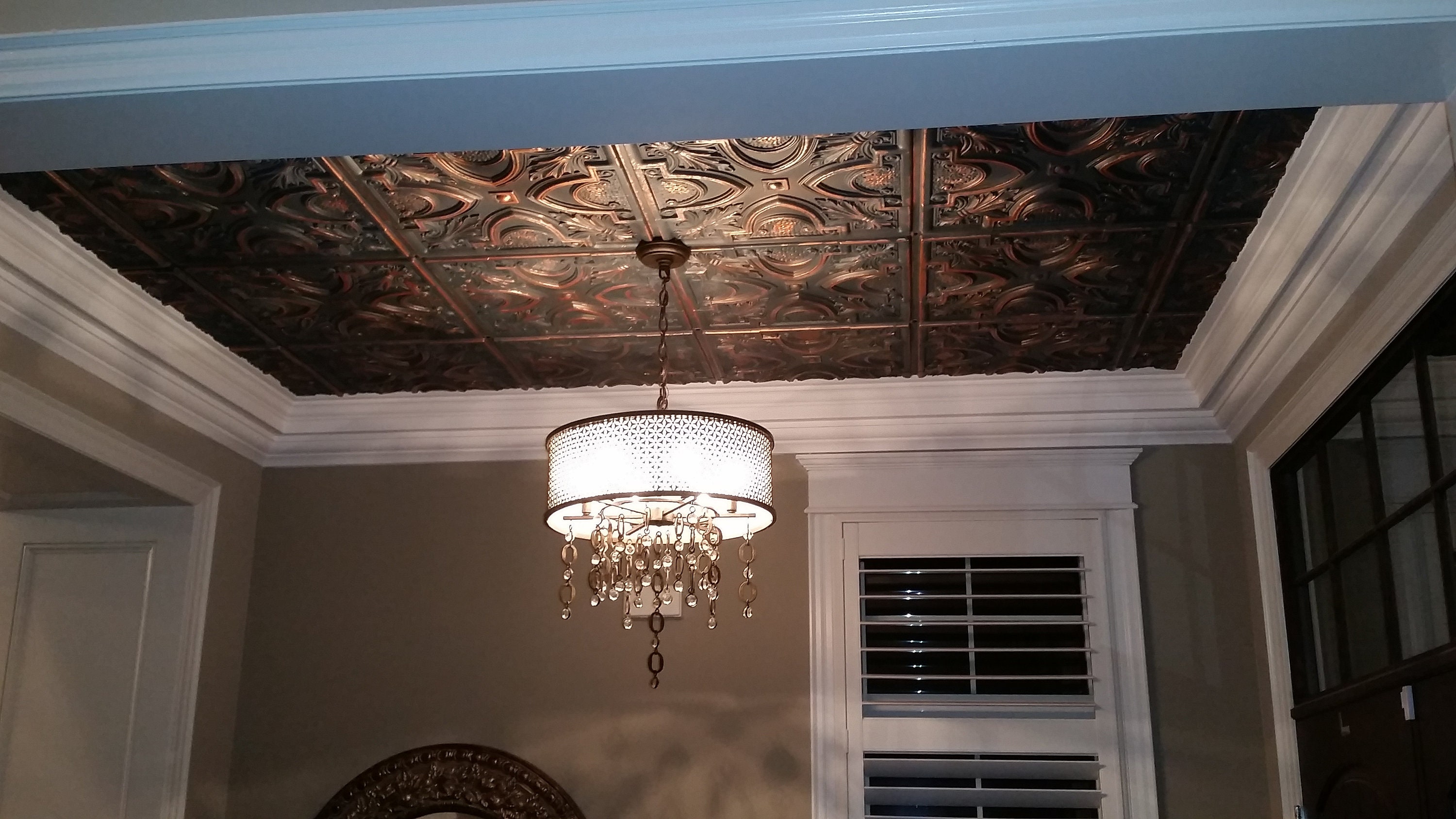 Faux Tin Ceiling Tiles for Glue up or Drop In 2x2 grids or Etsy