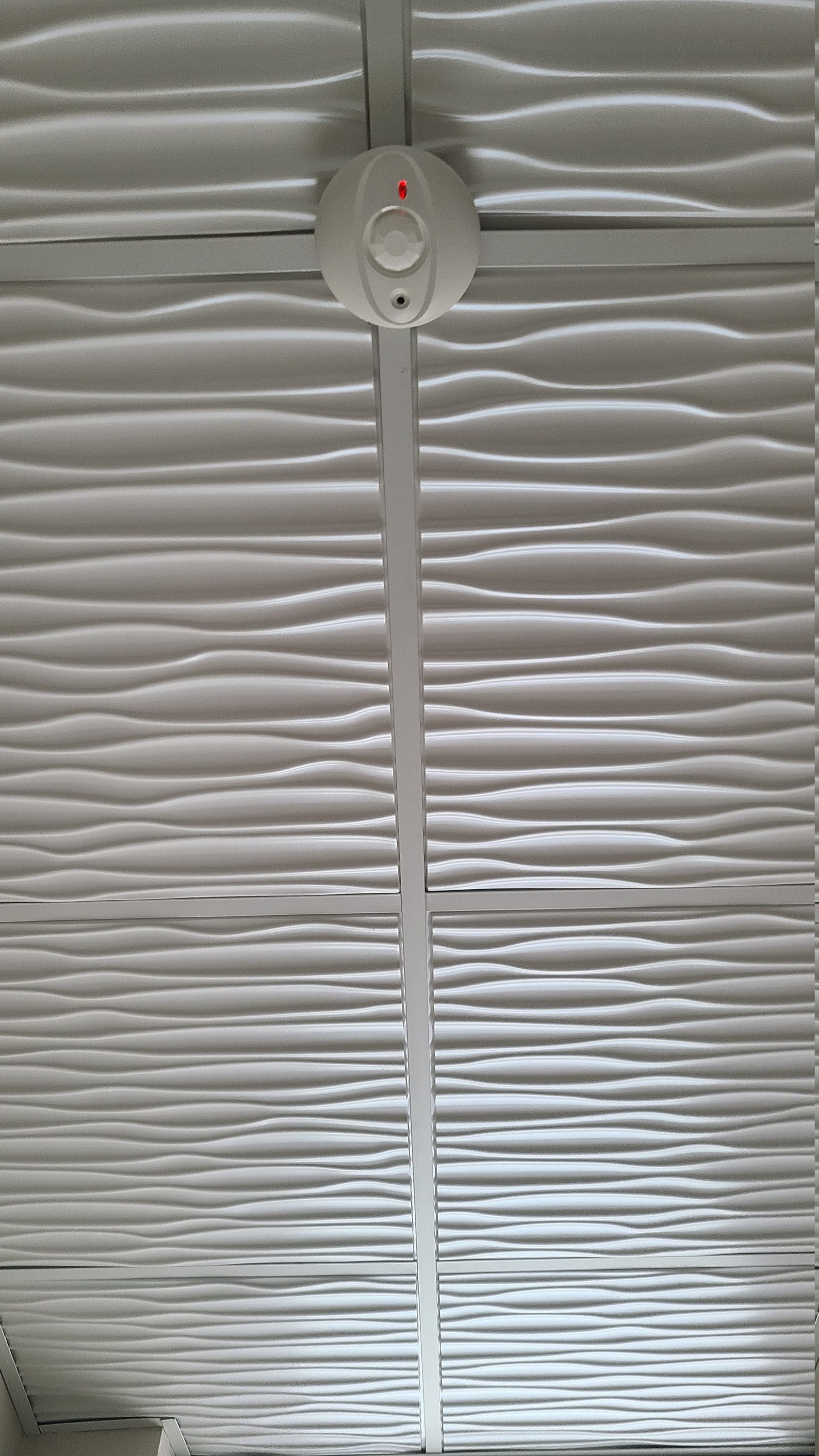 Wavy Decorative PVC Ceiling Tiles - #265 White Pearl. Glue up / Drop in ...
