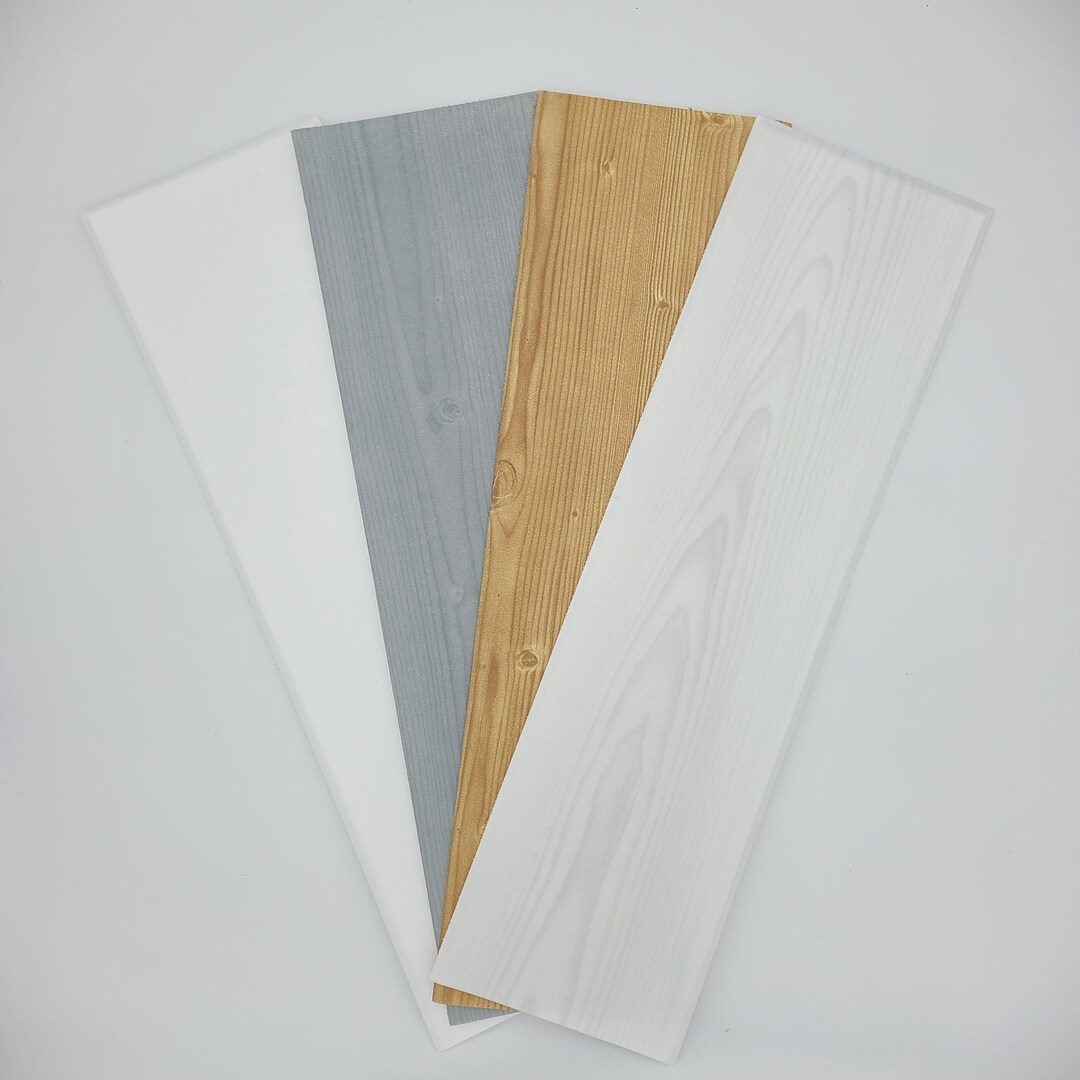 4 Samples of Styrofoam Ceiling Planks to Cover Popcorn Ceiling or Solid