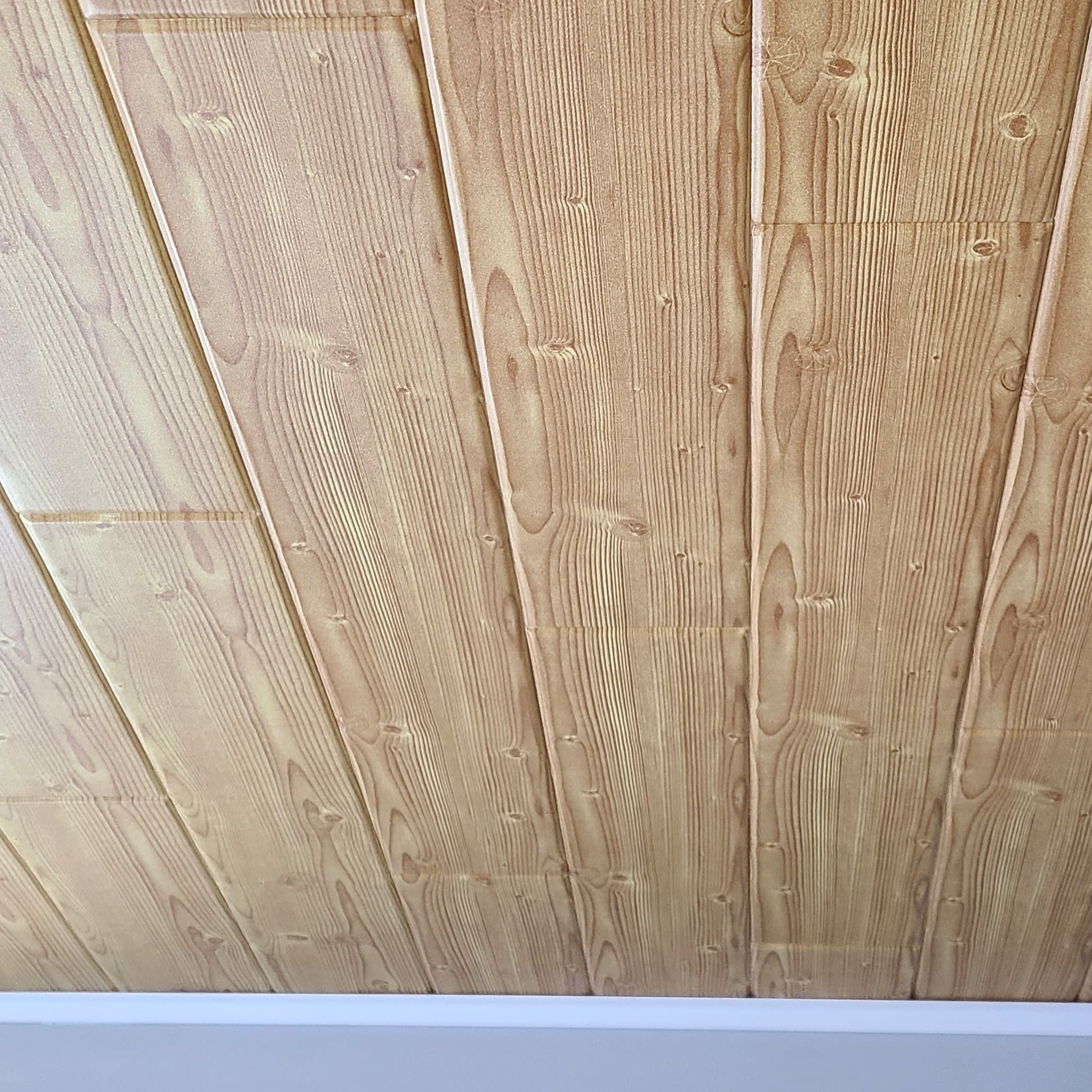 Pine Wood Imitation Styrofoam Ceiling Planks to Cover Popcorn Etsy