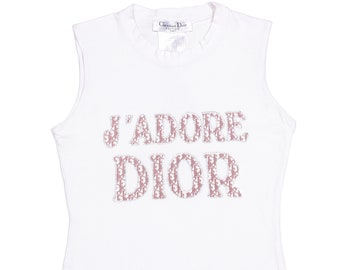 Dior by John Galliano SS2004 J'Adore Dior #1Trotter Tank Top Vintage