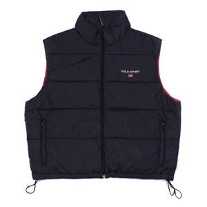 Polo Sport Ralph Lauren 90S Logo Nylon Puffer Down Vest Vintage - Etsy