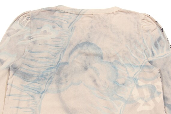 Galliano Abstract Printed Longsleeve Vintage - image 6