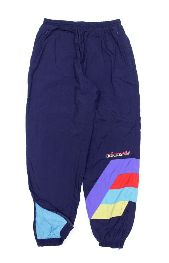 Adidas Vintage 90S Logo Nylon Sport Pants