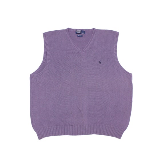 Polo Ralph Lauren 90S Logo Knit Vest Vintage