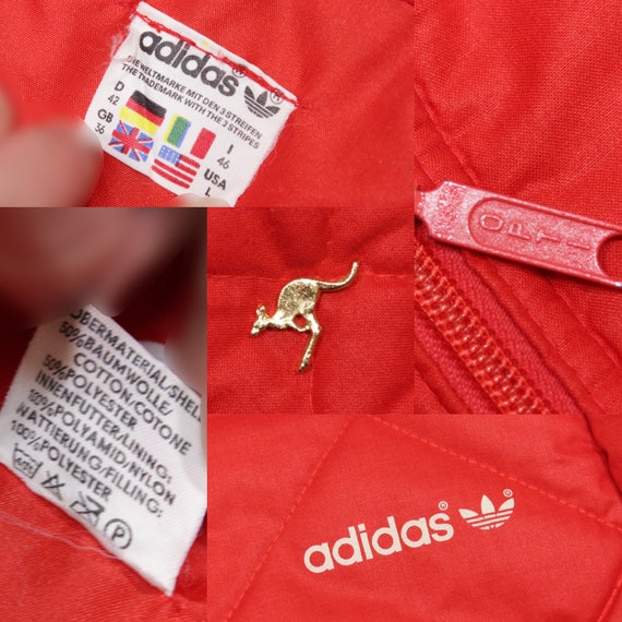 Adidas 80S Logo Quilted Pin Vest Vintage - image 7