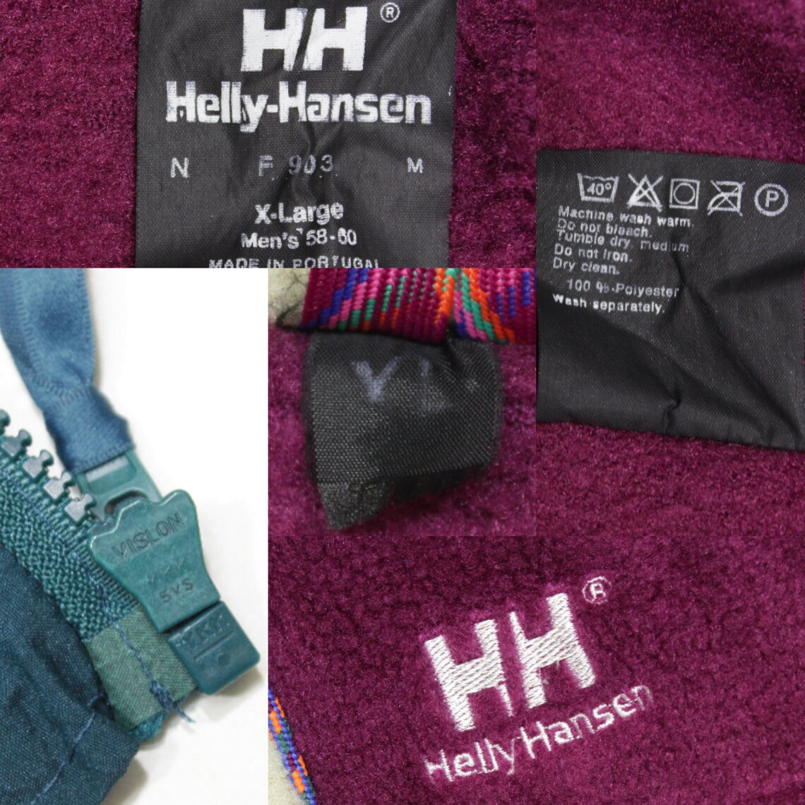 Helly Hansen 90S Logo Fleece Sherpa Jacket Vintage | Etsy