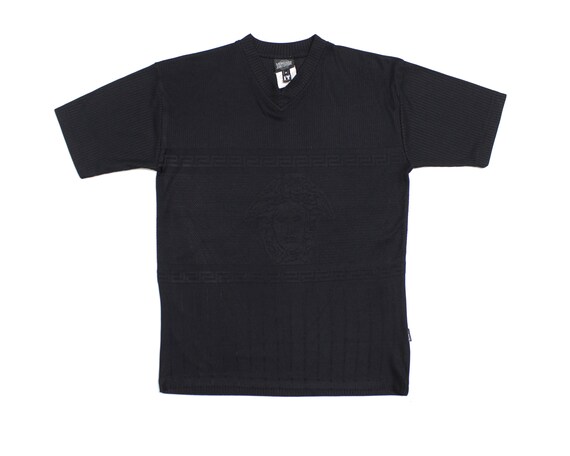 Versace Jeans Couture 90S Medusa Big Logo Ribbed Polyester T Versace Jeans Couture 90S Medusa Big Logo Ribbed Polyester T