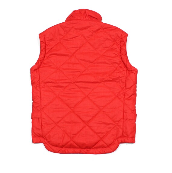 Adidas 80S Logo Quilted Pin Vest Vintage - image 2