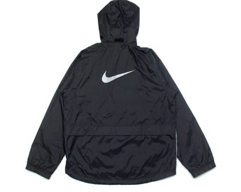 Nike Vintage Swoosh Big Logo Packbare Nylonjacke