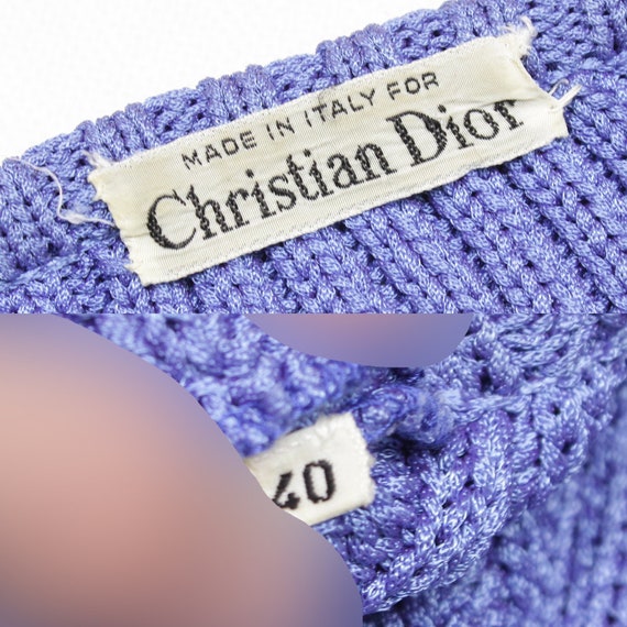 Christian Dior 80S Embroidered Oversize Shortsleeve Knit - Etsy Israel