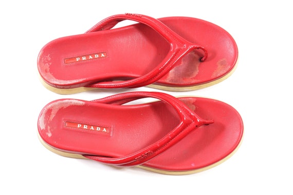 Prada Sport Logo Slides Vintage - image 2