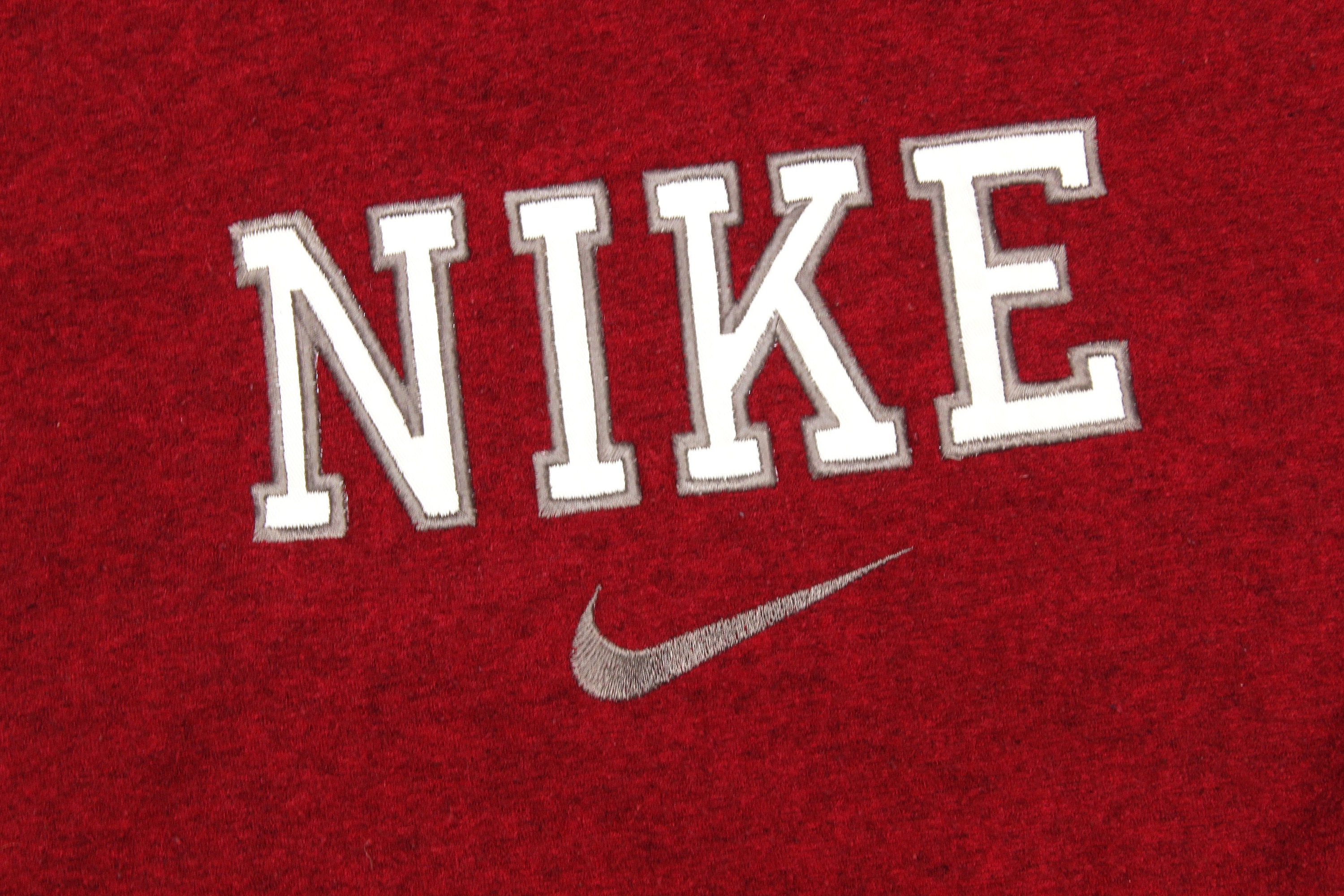 Nike 90S Swoosh Embroidered Big Logo Fleece Baggy Vintage | Etsy