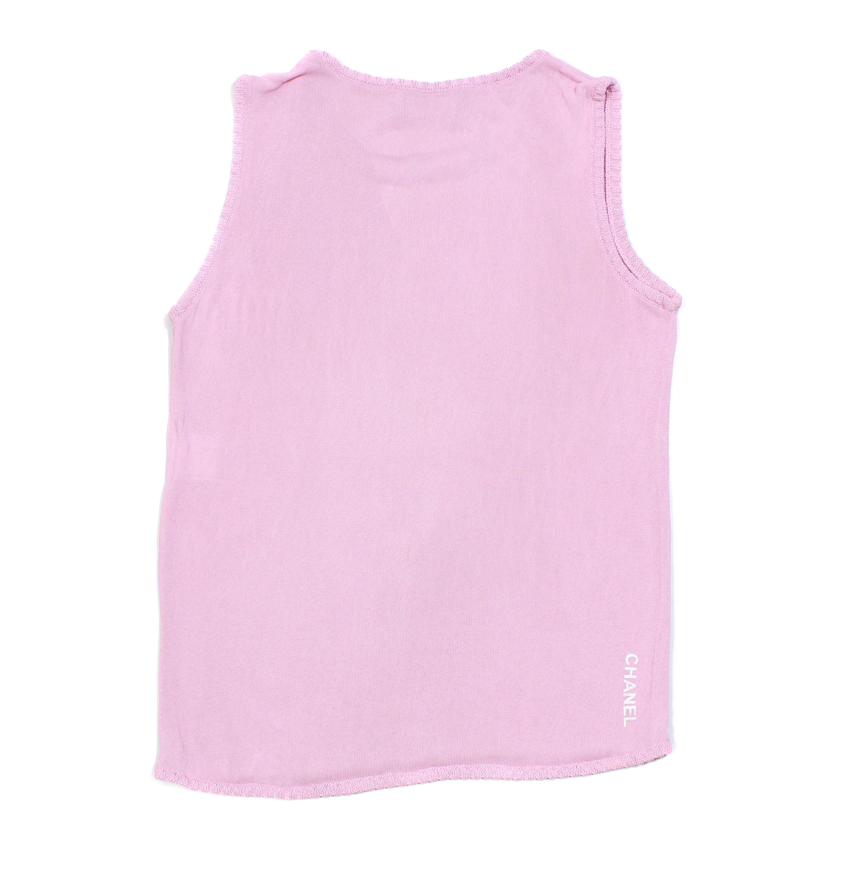 Chanel CC Center Logo Tank Top Vintage - Etsy