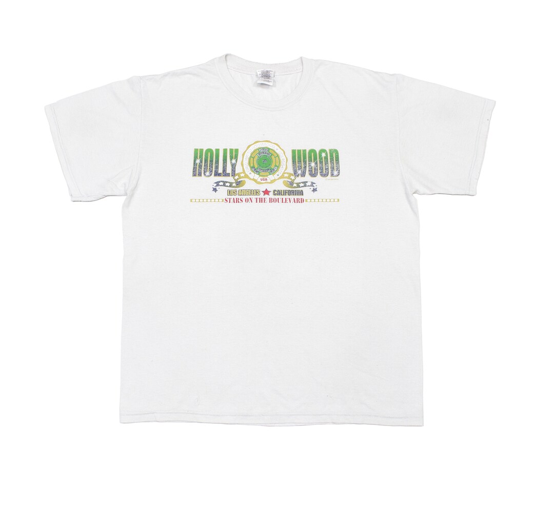 Hollywood 90S USA Logo T-shirt Vintage - Etsy Hollywood 90S USA Logo T-shirt Vintage - Etsy