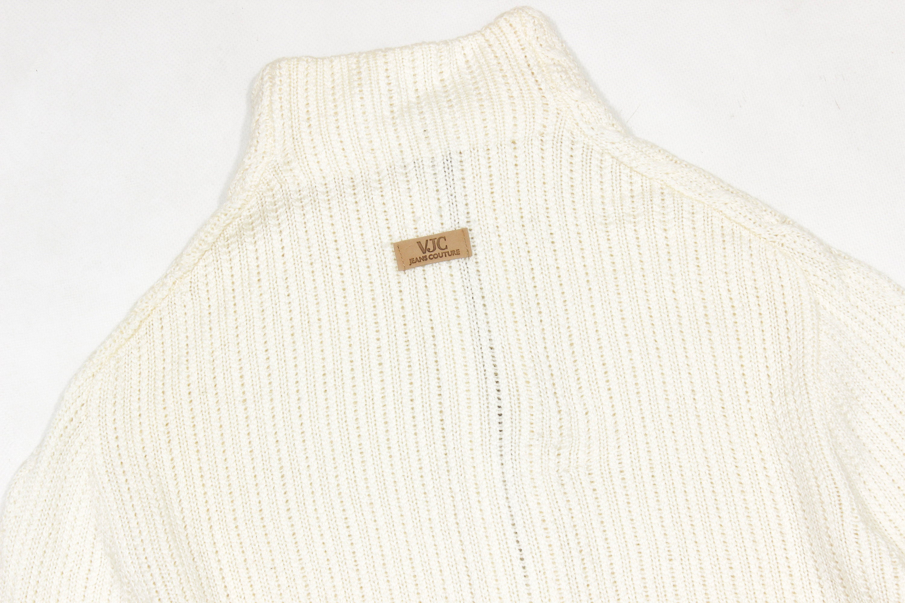 Versace 90S Logo Cable Wool Zip Knit Vintage - Etsy Versace 90S Logo Cable Wool Zip Knit Vintage - Etsy