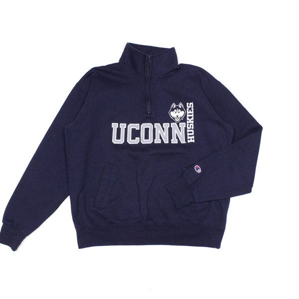 Champion Uconn Huskies Logo Sweatshirt Vintage