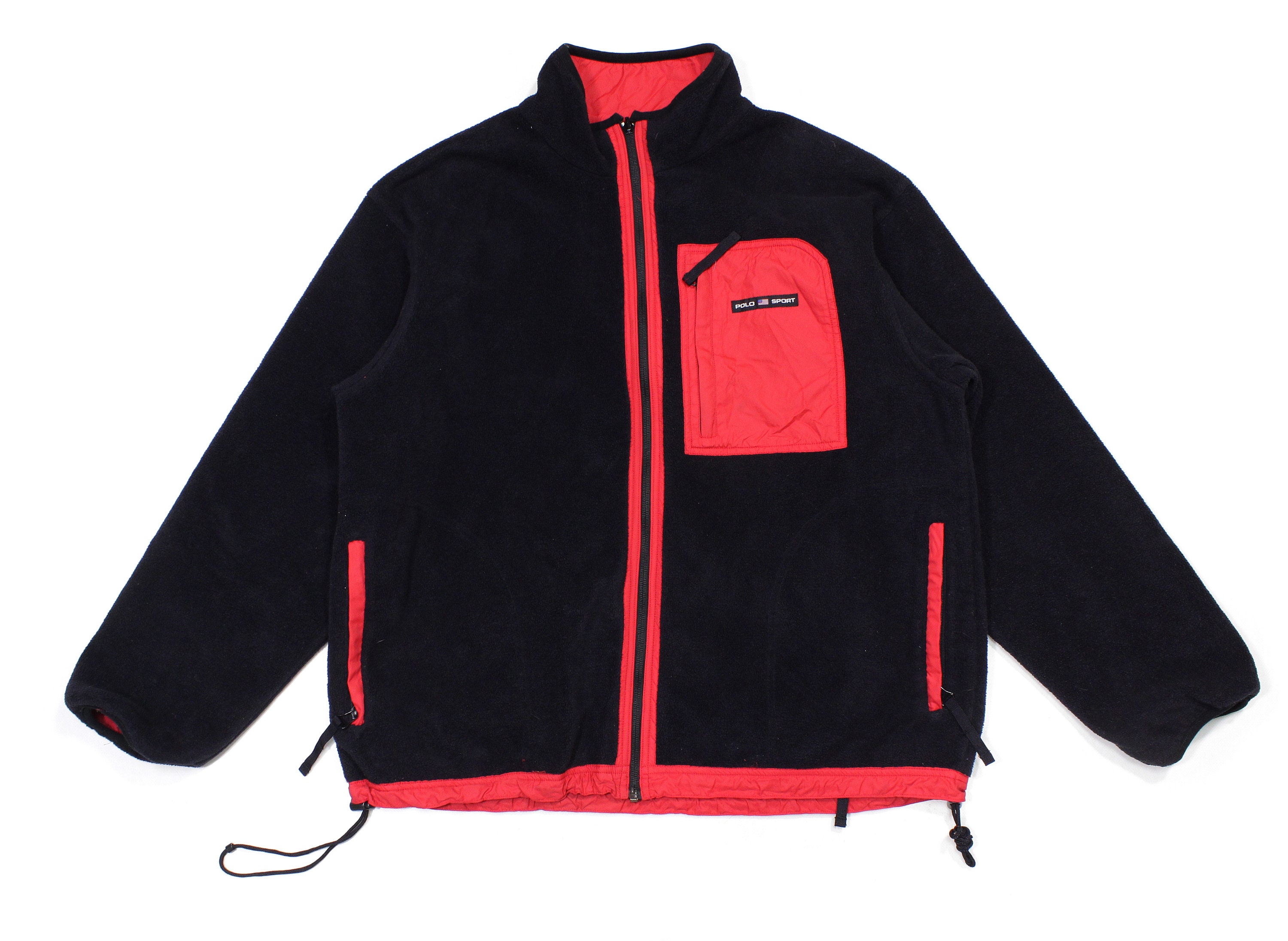 Polo Sport Ralph Lauren 90S Reversible Fleece Jacket - Etsy Polo Sport Ralph Lauren 90S Reversible Fleece Jacket - Etsy