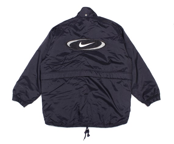 Nike 90S Big Swoosh Logo Nylon Jacket Vintage - Etsy
