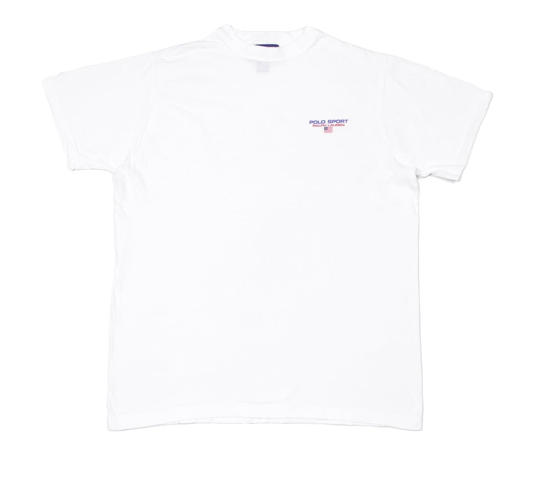 Polo Sport Ralph Lauren 90S Logo Tshirt Vintage Made in USA Etsy