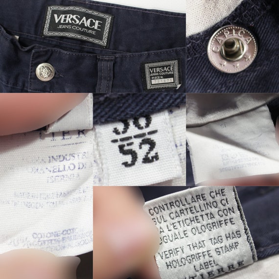 Versace 90S Medusa Buttons Sun Faded Pants Vintage - image 8
