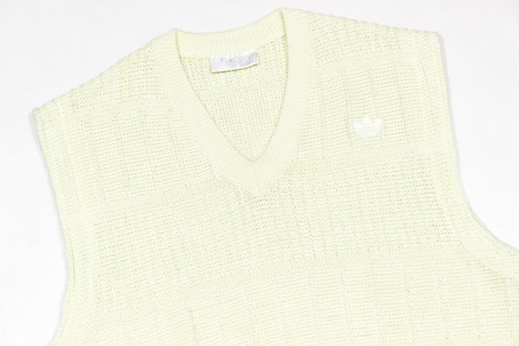 Adidas Vintage 90S Logo Knit Vest - image 3