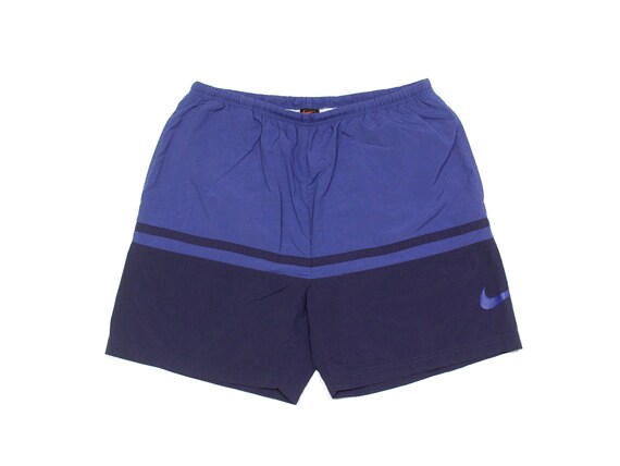 Nike Vintage Swoosh Big Logo Nylon Swim Shorts XL Size Etsy UK