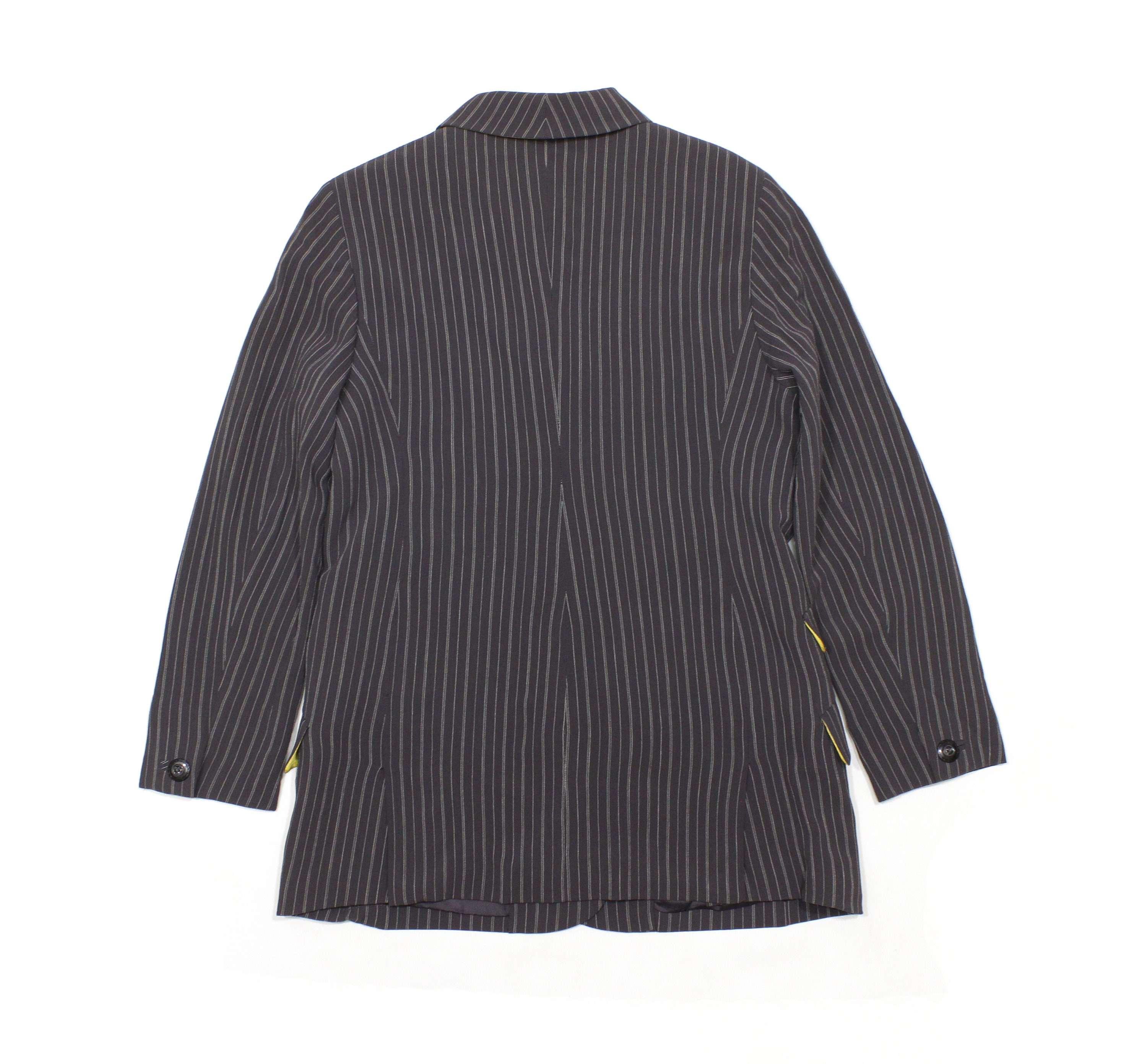 Gianni Versace Couture 90S Wool Silk Striped Blazer Vintage Gianni Versace Couture 90S Wool Silk Striped Blazer Vintage