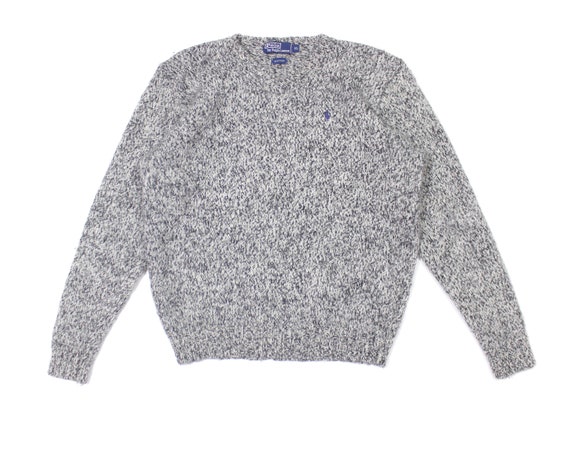 Polo Ralph Lauren Vintage 90S Melange Wool Heavy Knit - Etsy UK