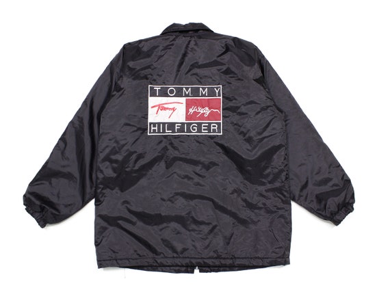 Utilfreds beløb Foresee Tommy Hilfiger 90S Big Logo Nylon Jacket Vintage - Etsy