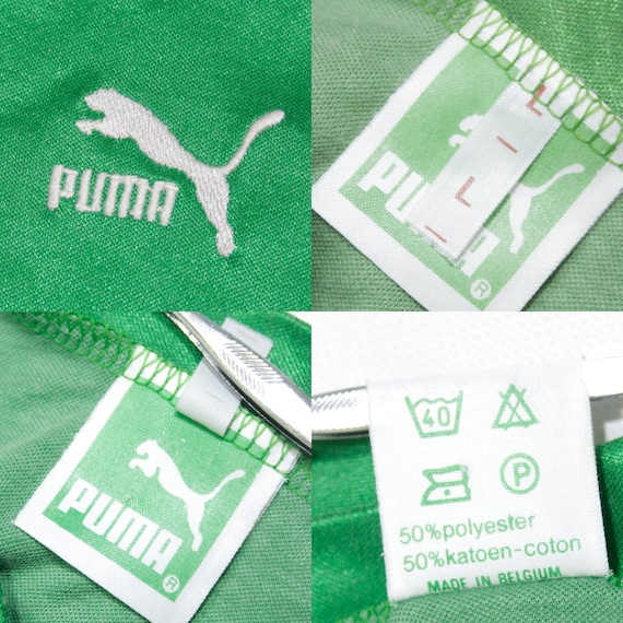 Puma 80S Logo Soccer Longleeve Sport Jersey Shirt… - image 8