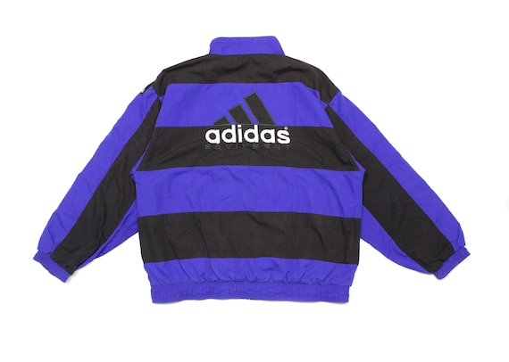 No es suficiente arco cristal Adidas Equipment 90S Big Logo Iconic Striped Jacket Vintage - Etsy España