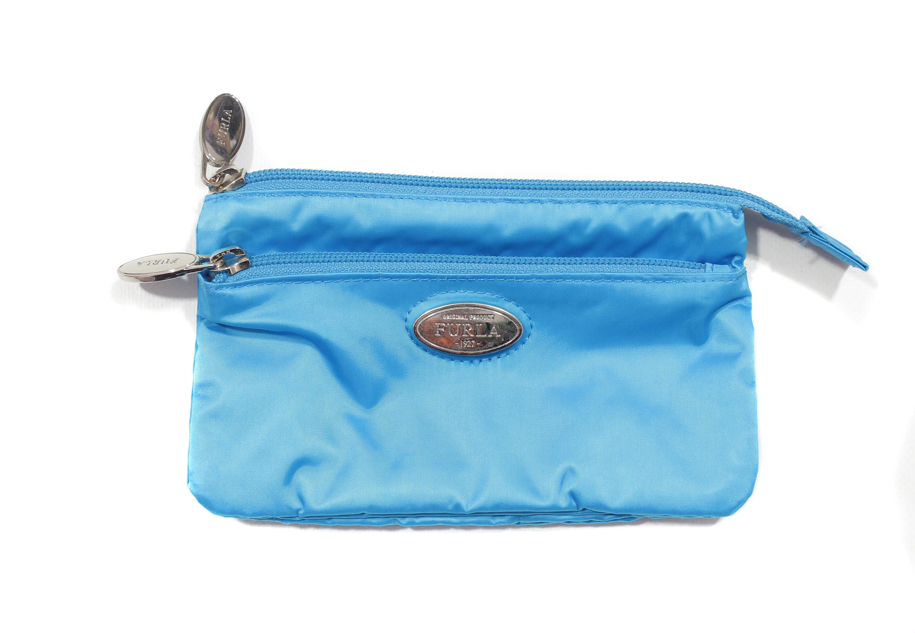 Furla Logo Nylon Mini Clutch Brieftasche Vintage Etsy