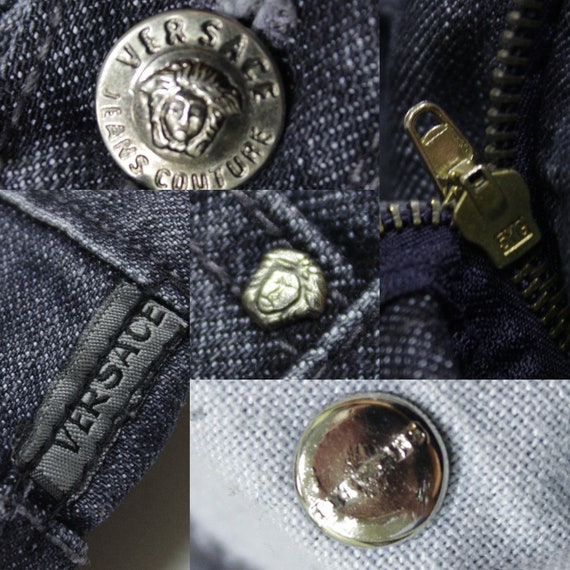 Versace Jeans Couture 90S Medusa Buttons Vintage … - image 9
