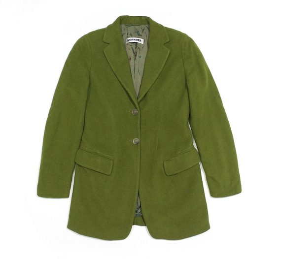 Jil Sander+ 90S Wool Green Short Coat Vintage