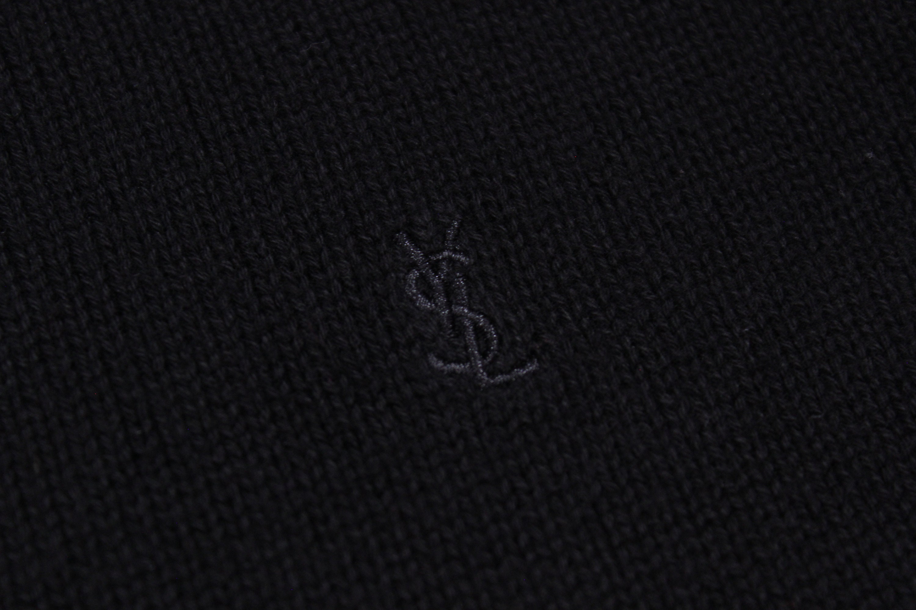 Yves Saint Laurent 90S YSL Logo Zip Knit Vintage Hong Kong Yves Saint Laurent 90S YSL Logo Zip Knit Vintage Hong Kong