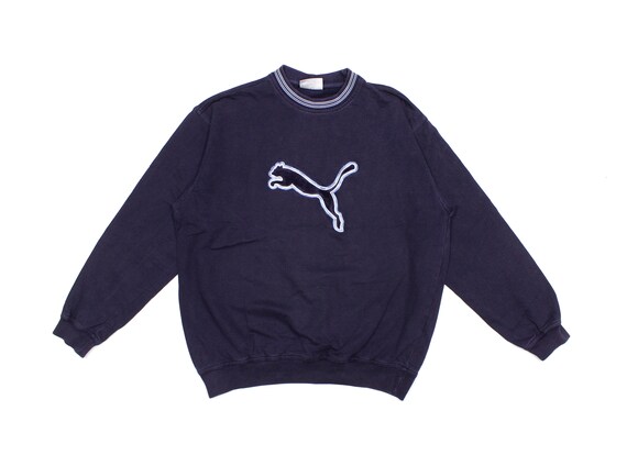 Puma 90S Embroidered Big Logo Sun Faded Sweatshirt