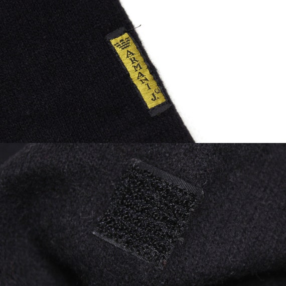 Armani 90S Wool Polyester Logo Sweater Vintage - image 8