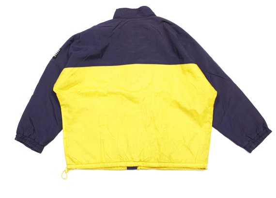 Yves Saint Laurent 90S YSL Flag Logo Nylon Jacket… - image 2