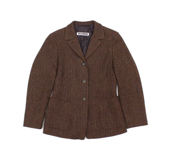 Jil Sander 90S Wool Cashmere Tweed Blazer Vintage