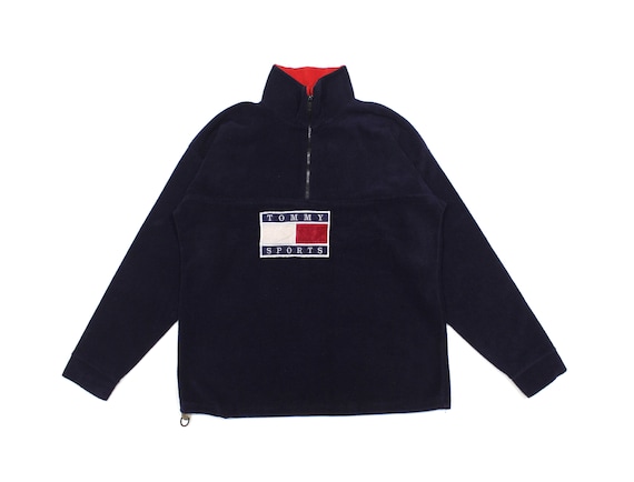 Tommy Sports 90S Big Logo Fleece Vintage