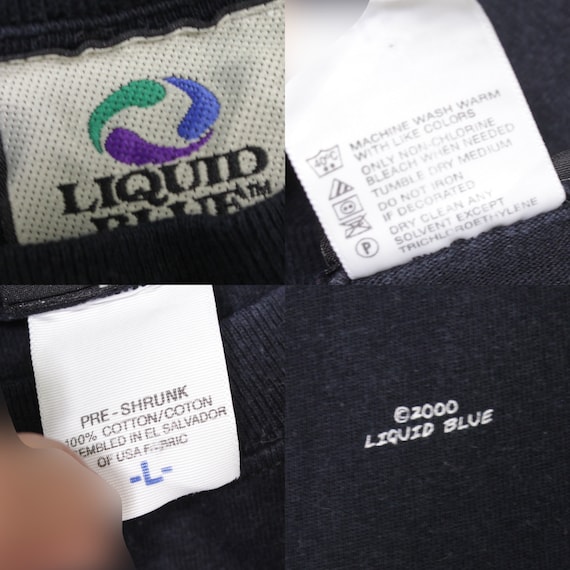 Vintage liquid blue tag hot sale