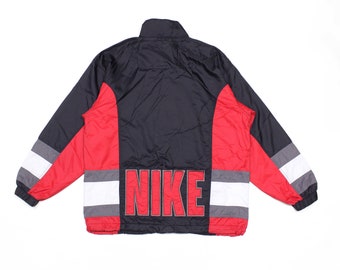 Nike 90S Big Logo Swoosh Nylon Jacket Vintage