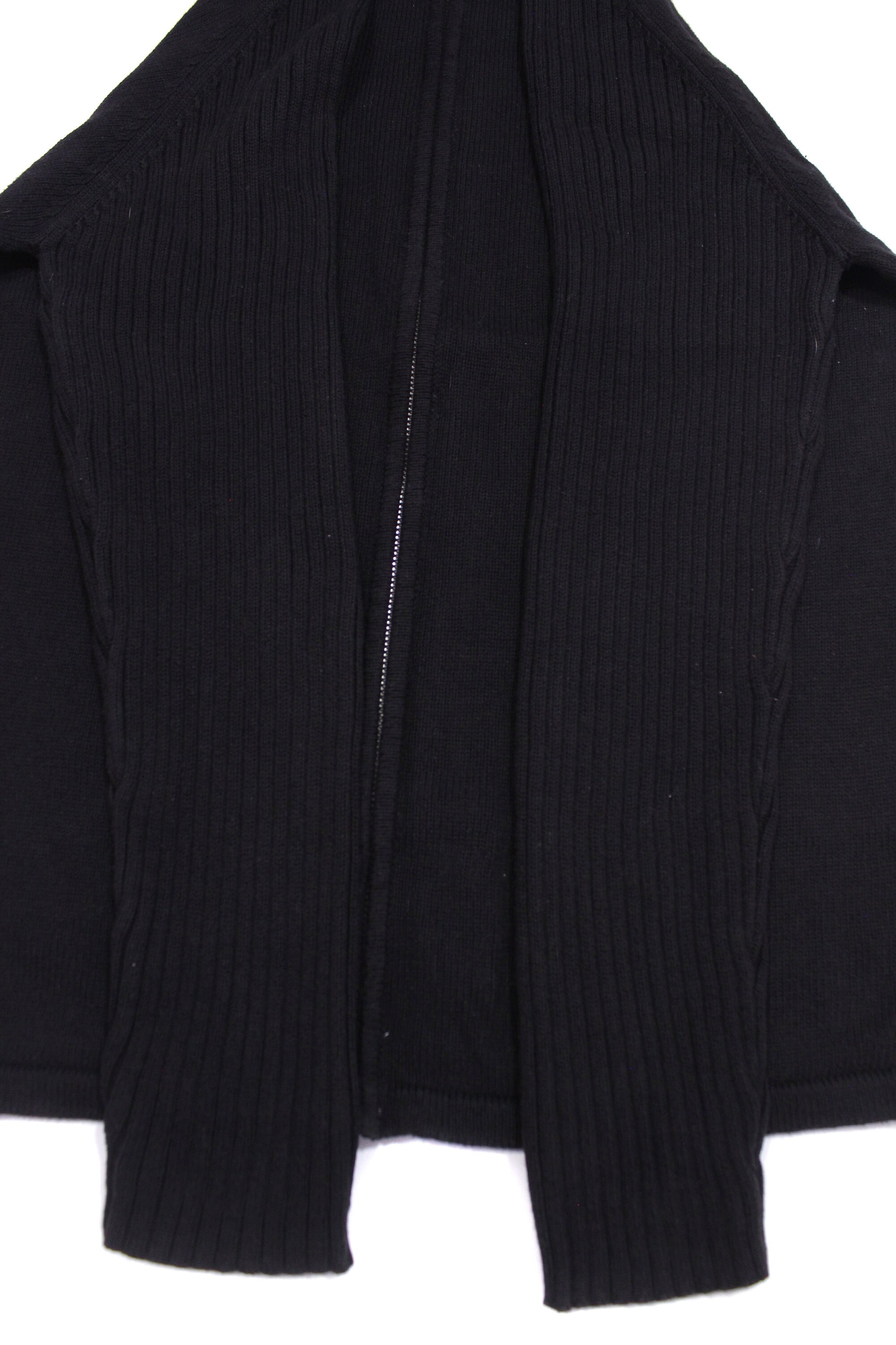 Yves Saint Laurent 90S YSL Logo Zip Knit Vintage Hong Kong Yves Saint Laurent 90S YSL Logo Zip Knit Vintage Hong Kong