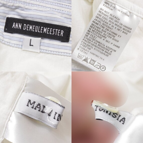 Ann Demeulemeester Double Cuff Striped Parts Shirt Vintage - Etsy