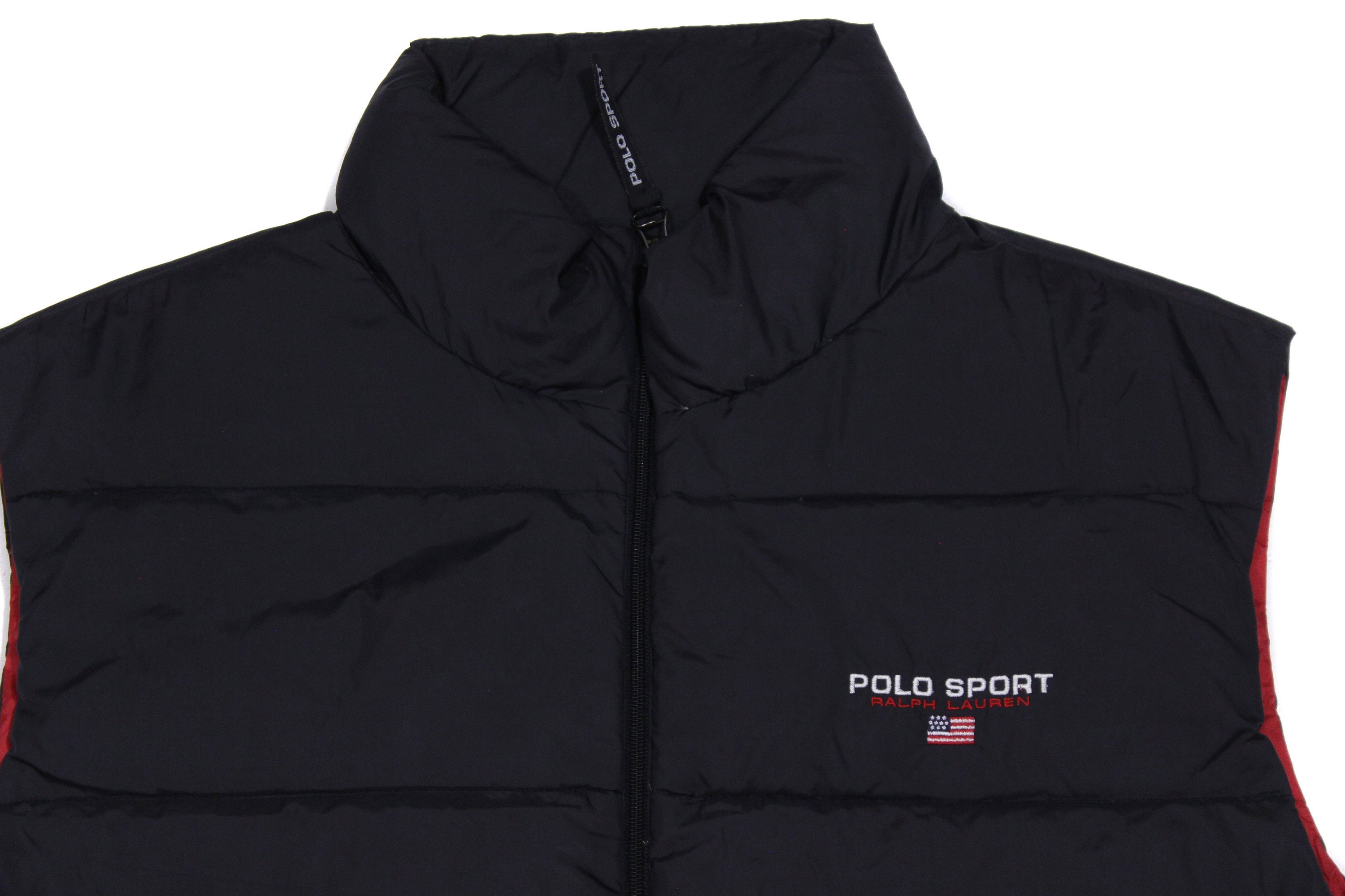 Polo Sport Ralph Lauren 90S Logo Nylon Puffer Down Vest Vintage - Etsy
