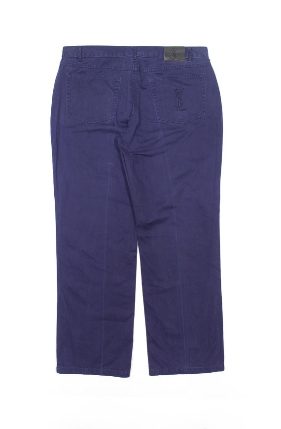 Yves Saint Laurent 90S YSL Logo Garment Dyed Pants Vintage - Etsy