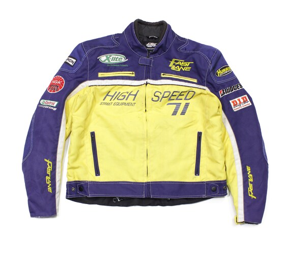 Racing Vintage 90S Fast Lane Sponsored Jacket - Etsy Racing Vintage 90S Fast Lane Sponsored Jacket - Etsy