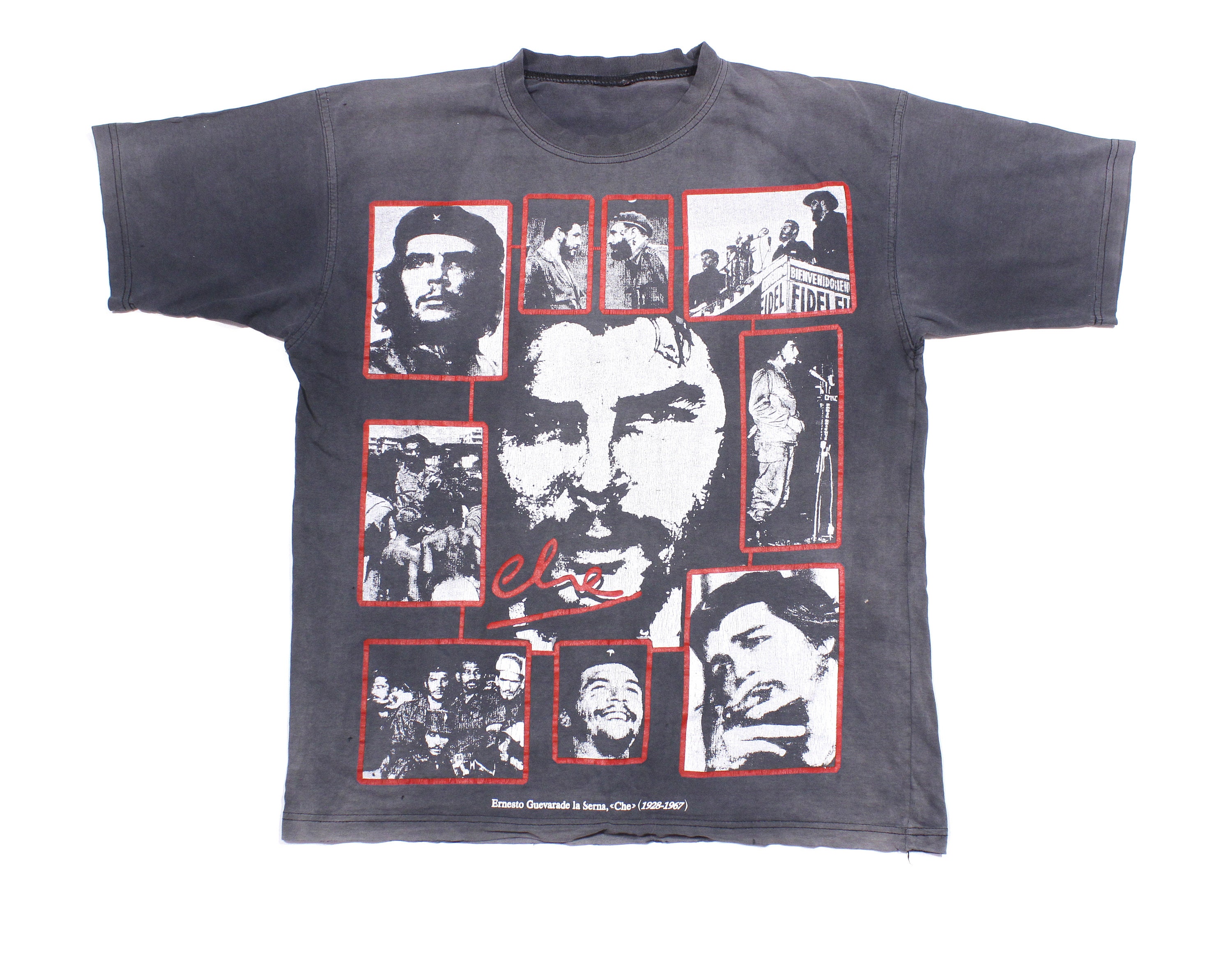 Vintage 90's Fashion Victim Men's CHE Guevara©️Korda T-shirt Black, Size L