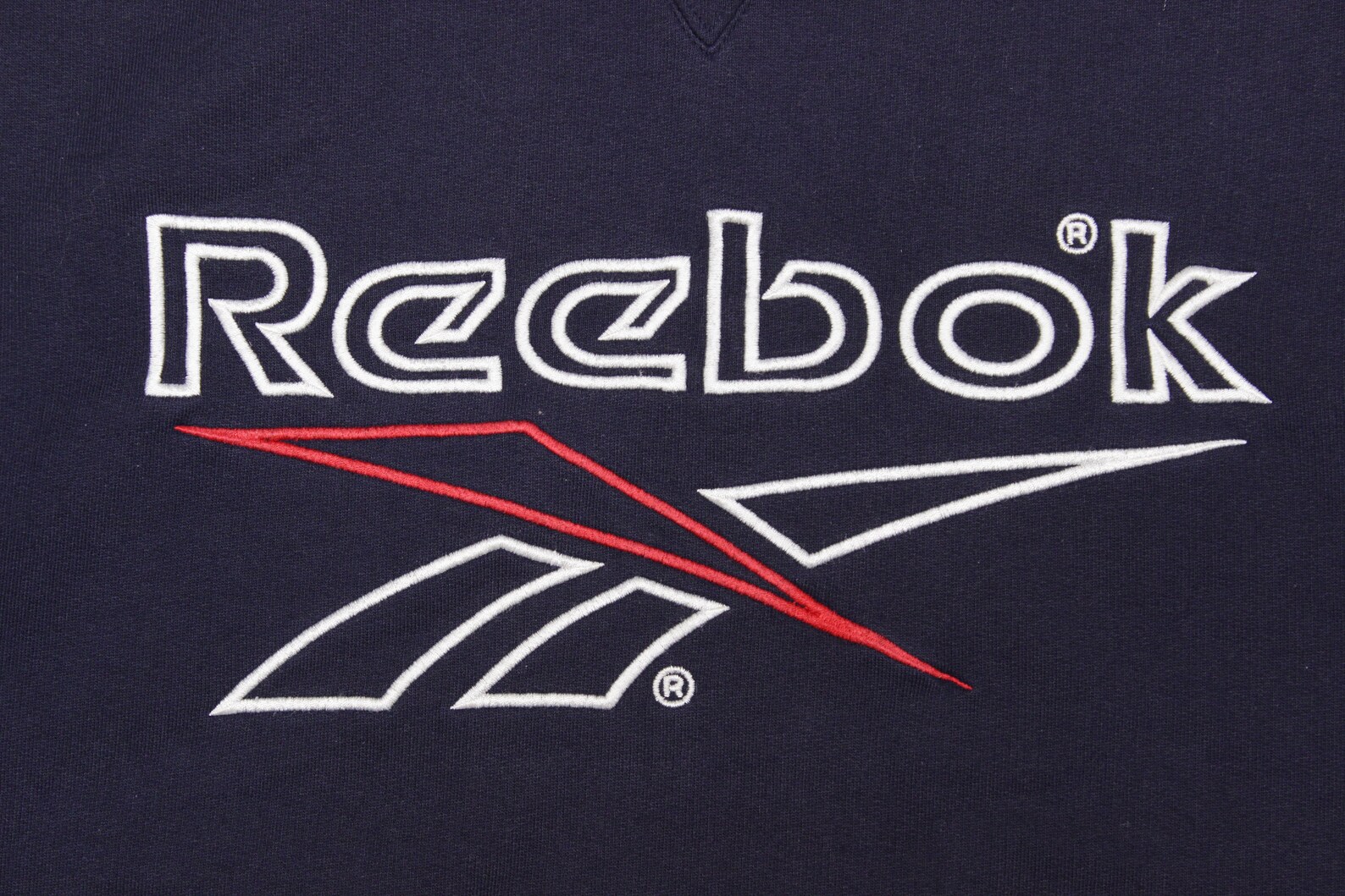 Reebok 90S Big Logo Embroidered Sweatshirt Vintage | Etsy